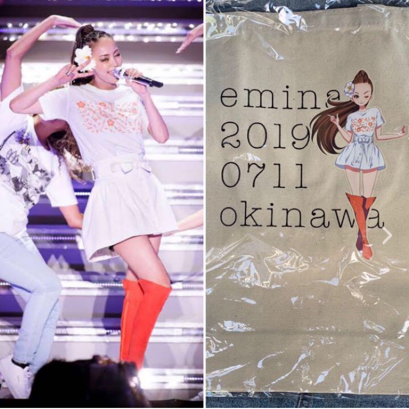 『現貨』安室奈美惠 2019 會場限定 emina  帆布袋 購物袋 Namie Amuro 26