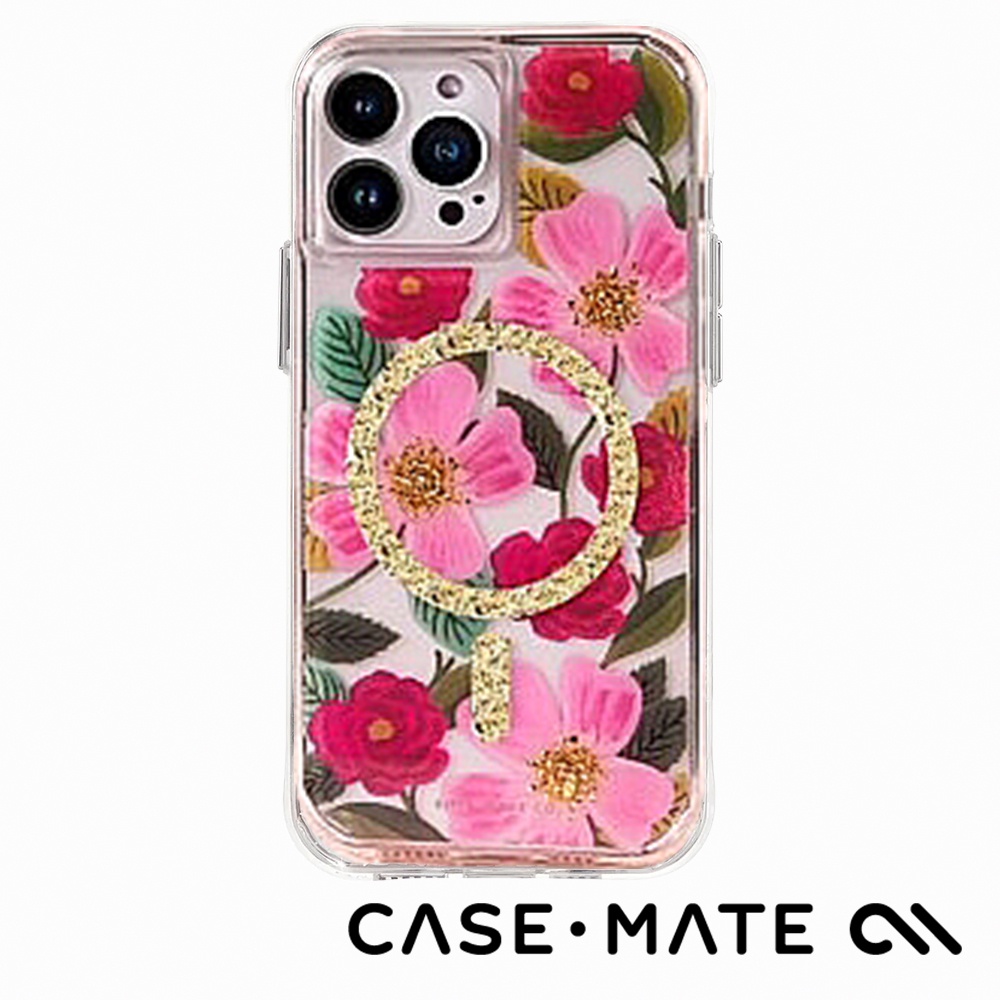 美國Case-Mate iPhone 14 系列 Rifle Paper Co.防摔抗菌手機保護殼 MagSafe版