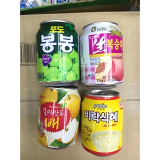 韓國 HAITAI 葡萄汁/水蜜桃汁/水梨汁/麥芽甜湯 熱銷飲料 韓式餐廳必點 KIKI開箱 -豆咪日韓本舖