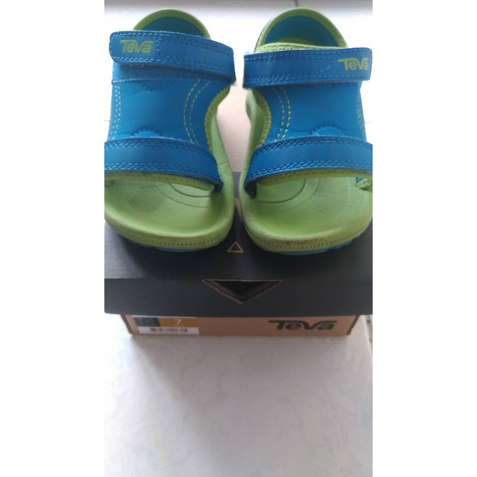 美國TEVA寶寶涼鞋14公分藍綠色