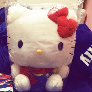 全新 Hello kitty 絨毛娃娃 45cm