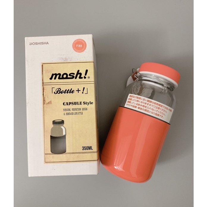 全新日本mosh 膠囊保冷瓶桃紅色350ml 蝦皮購物