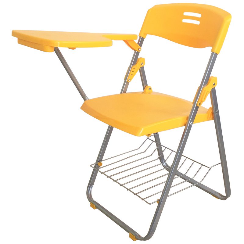 廠家直銷/免運/現貨  培訓椅帶桌板課桌椅帶寫字板椅摺疊椅子輔導班椅補習班椅子一體椅