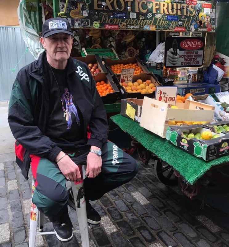 supreme paneled track jacket