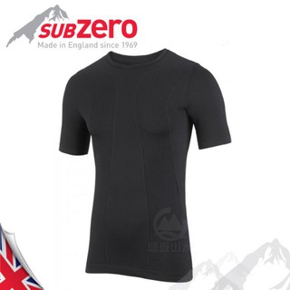 【Sub Zero 英國 Factor1+ 短袖無縫排汗衣《黑》】Factor 1 PLUS/內層衣/運動衣/悠遊山水