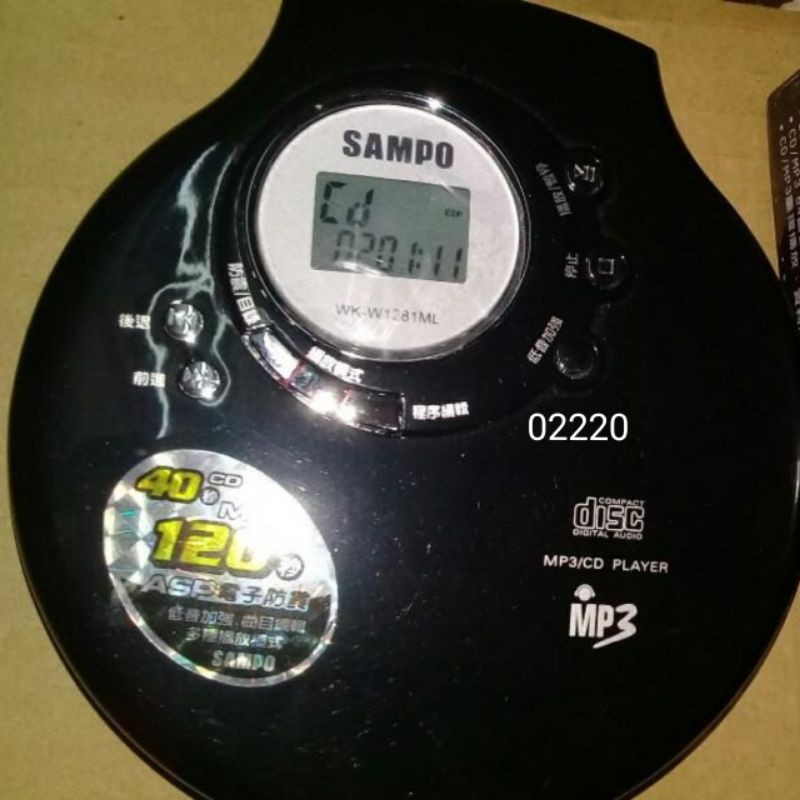 SAMPO CD隨身聽，聲寶CD隨身聽，CD隨身聽，CD播放器，隨身聽，播放器~聲寶CD隨身聽~功能👍MP3/CD二用機