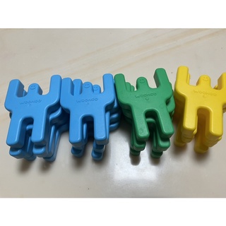 【WOOHOO】PIGGYBACKS Q比人軟積木建構片(16pcs) 二手