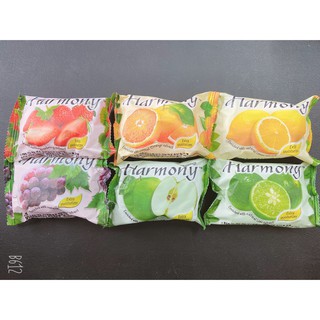 Harmony 75g水果香皂(萊姆、檸檬、青蘋果、葡萄、草莓、橘子、椰汁水) 低消99元出貨