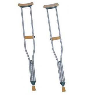 B401醫療用拐杖 鋁合金醫療用拐杖 可調節長度 腋下拐 (一組兩支)