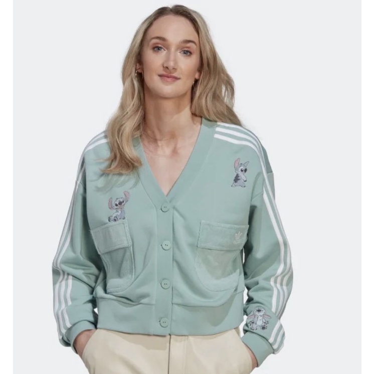 ✨✈️ RAINBOW 國際精品✨Adidas 女生史迪奇鈕扣外套