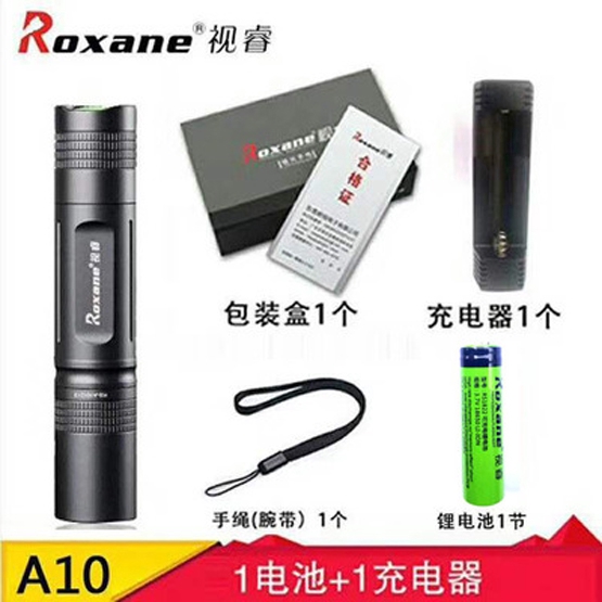 Roxane視睿a10迷你高亮強光小手電筒可充電便捷式戶外小直筒 蝦皮購物