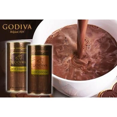 100%美國現貨 GODIVA 黑巧克力 罐裝純巧克力可可粉 熱可可 (410g)
