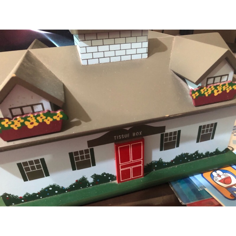 房子🏠造型的面紙盒鄉村型生活用品擺飾