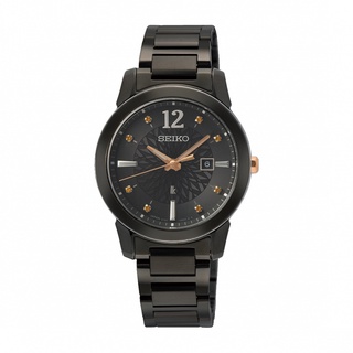 SEIKO LUKIA 氣質優雅黑鋼腕錶V137-0DK0SD(SUT433J1)