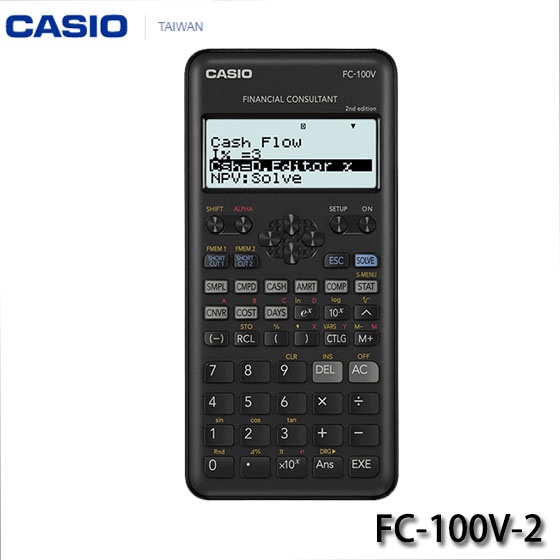 【3CTOWN】含稅附發票【公司貨附保卡】新版 CASIO卡西歐 FC-100V-2 財務型計算機