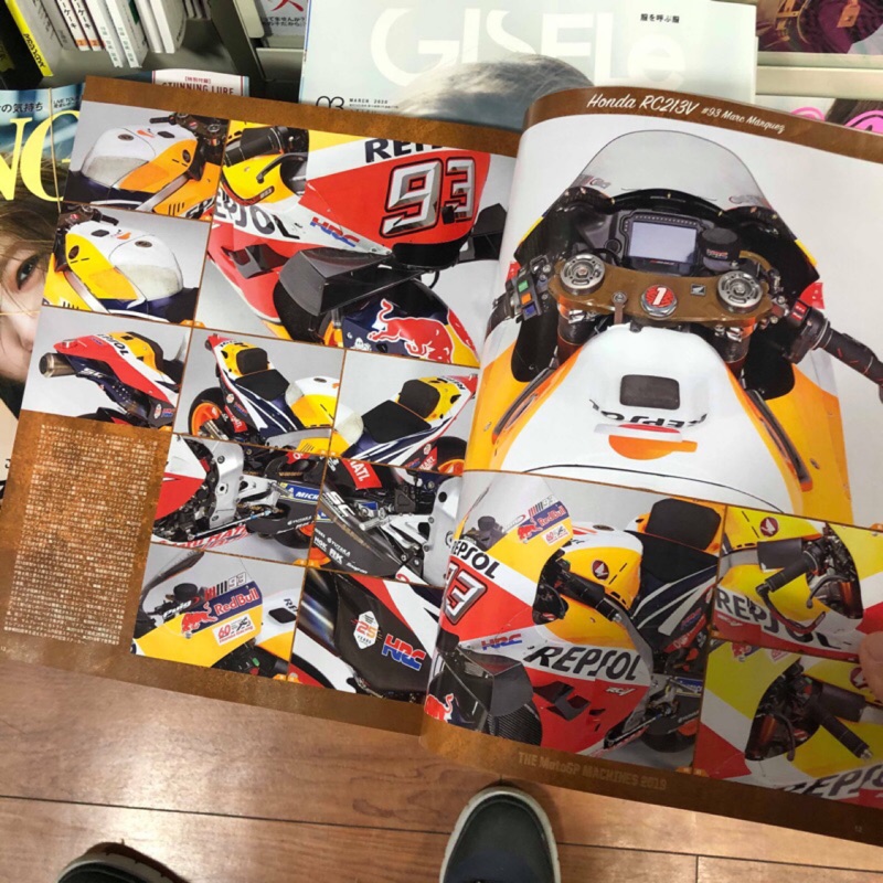 RIDING SPORT 2019年3月号 No.446 MM93 MotoGP 附錄CBR海報 模型製作參考