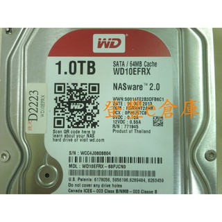 【登豐e倉庫】 YF380 紅標 WD10EFRX-68PJCN0 1TB SATA3 硬碟