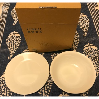 【CORELLE 康寧】二件組 純白6吋平盤+ 純白500M L湯碗