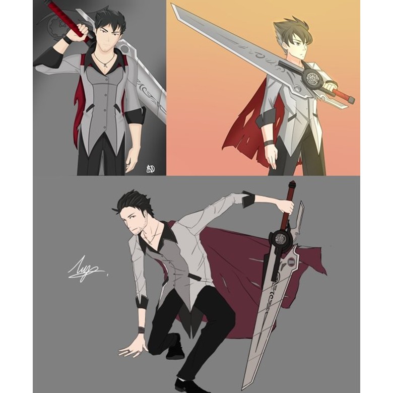 Rwby Uncle Qrow 烏鴉師父造型刀劍造型道具 Cosplay道具製作cos武器定做 經典裝扮精緻玩具收藏 蝦皮購物