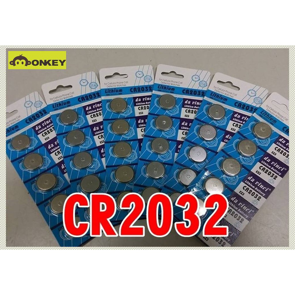 【Monkey CAMP】CR2032 大鈕扣電池 更換青蛙燈 營繩燈 電子秤 遙控器相關商品電池 -- 最低出貨量5顆