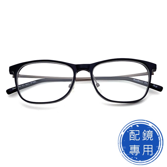 光學眼鏡 配鏡專用 (下殺價) 薄鋼+板料鏡腳 經典黑鏡框 高品質光學鏡框 (複合材質/圓框) 15361