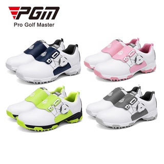 PGM Golf 旋鈕鞋帶舒適透氣兒童運動鞋防水防滑柔軟中底緩震設計XZ211
