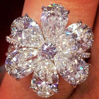 Fq Jewelry Palace Princess 創造了藍色藍寶石戒指訂婚戒指女士品牌珠寶