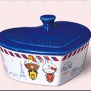 三麗鷗 Sanrio 7-11 藍色 Kitty 熊大 心型 愛心 陶瓷 烤皿 馬克杯 福袋 盲盒