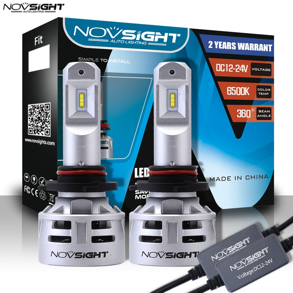 NOVSIGHT N9系列9006 HB4 LED汽車大燈 頭燈 霧燈 車燈30W 5000LM CSP LED芯片