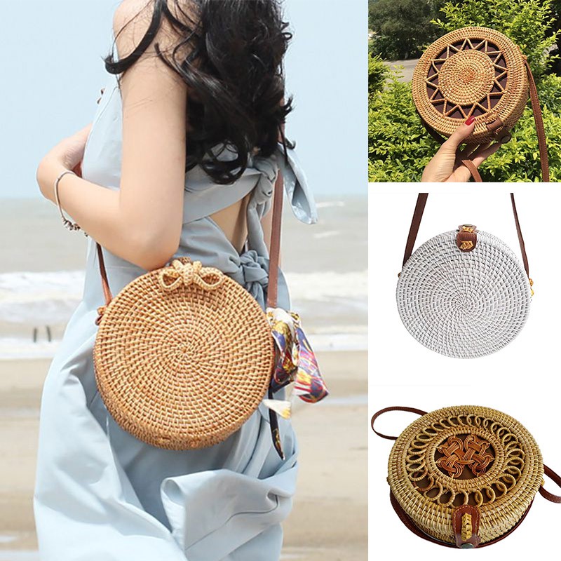 rattan sling bag