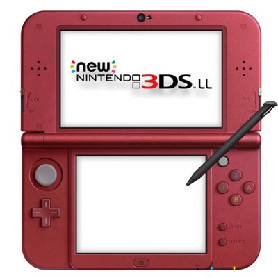 任天堂 New 3DS LL 日規主機(紅）含三種遊戲