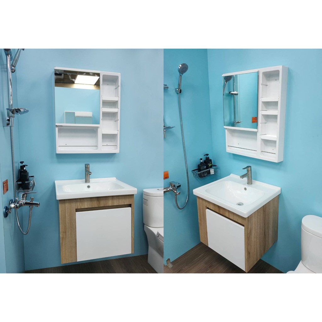 🔥現貨供應🔥超值三件組日式C鏡ABS收納鏡櫃+不鏽鋼浴櫃組+不鏽鋼面盆龍頭