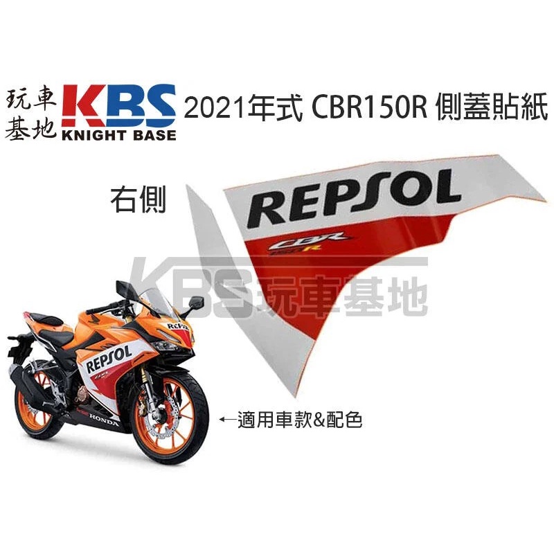 【玩車基地】2021 CBR150R 中側殼貼紙 力豹仕配色 K45R 86643-K45-NX0 原廠零件