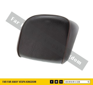 遠的要命偉士王國 Vespa PIAGGIO GTS/GTV/GT 摩卡褐 原廠 行李箱 尾箱 靠墊 倚靠
