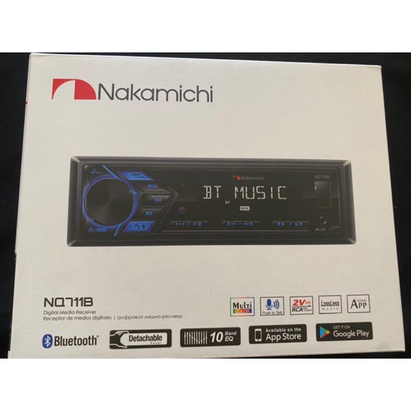 現貨 全新品 日本中道Nakamichi NQ711B 藍芽音響主機AUX/USB/MP3 藍芽主機（高音質）