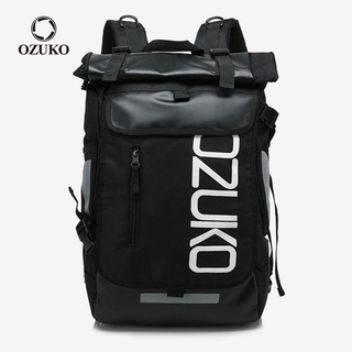 Ozuko 時尚男士筆記本電腦旅行揹包防水大學生書包青少年