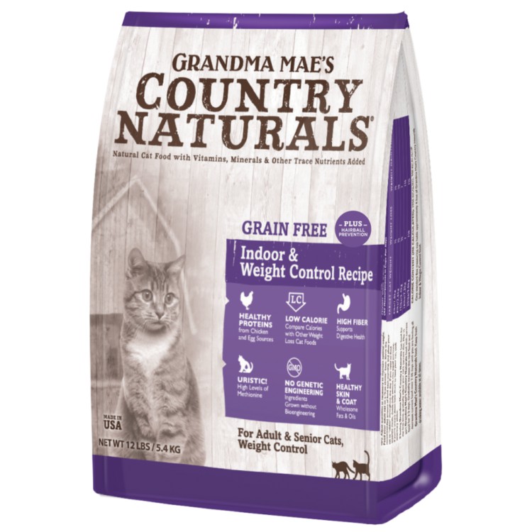  梅亞奶奶 GRANDMA MAE'S 室內成貓 高齡貓/體重管理 無穀飼料 鮮嫩雞口味.