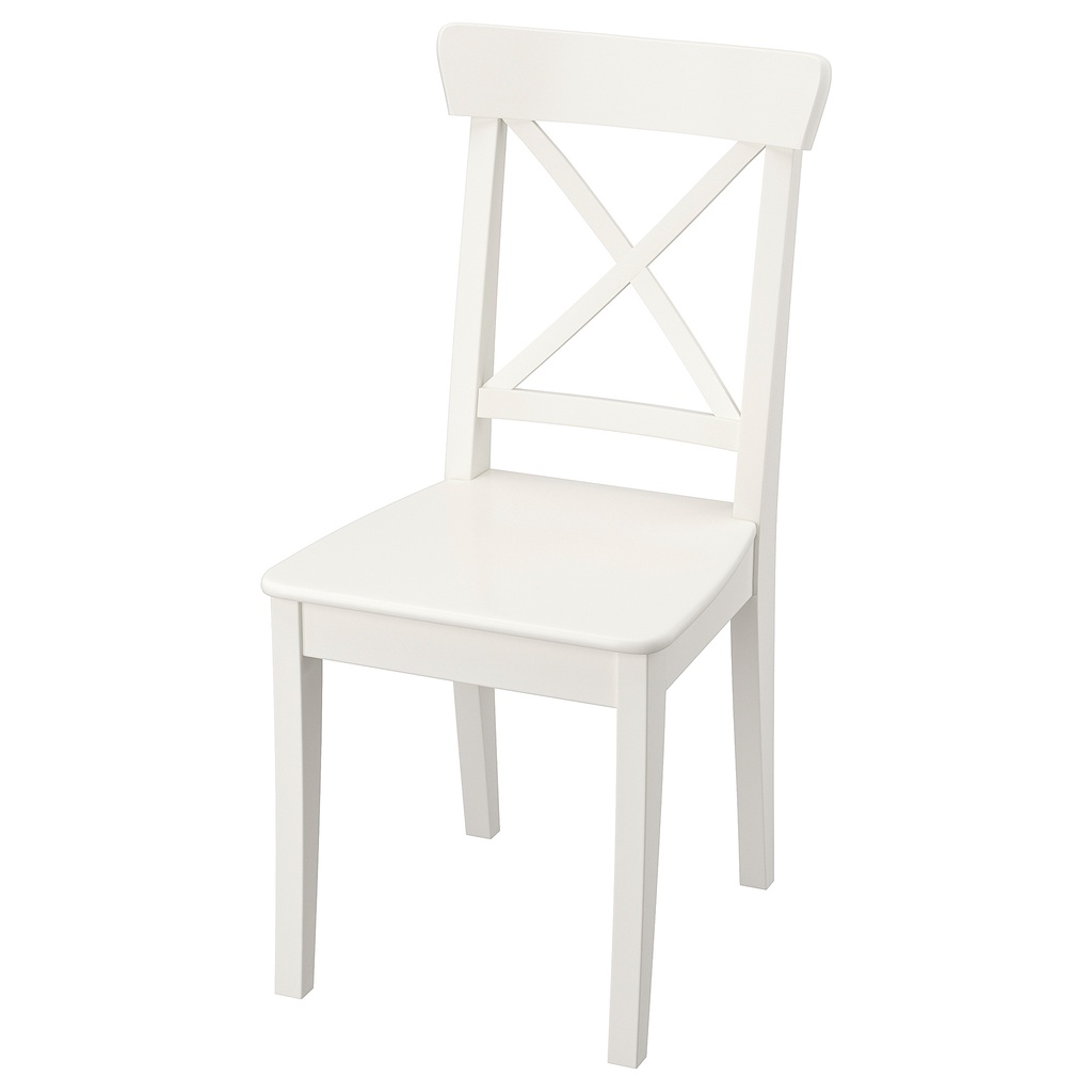 北歐工業LOFT風格經典IKEA宜家INGOLF餐椅實木椅原木椅休閒椅工作椅/松木/白色/二手八成新/特$1680