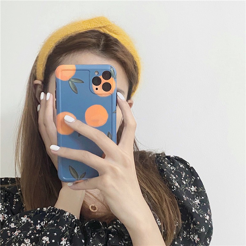 復古橘子 iPhone12 11 ProMax SE2 7 8 xs xr max 時尚全包手機保護殼【愛德】