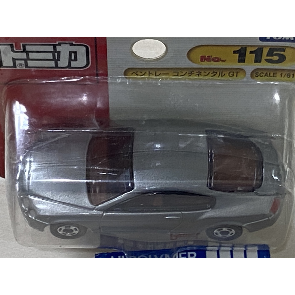 TOMICA 絕版 tomy no 115 賓利 Bentley Continental GT 吊卡 全新