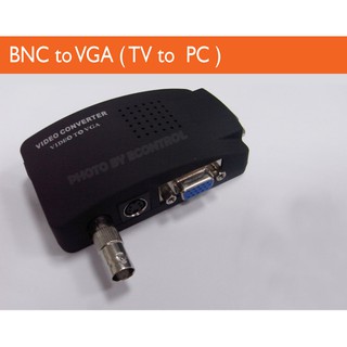 易控王 VIDEO轉VGA 訊號轉換器 BNC轉VGA 影像轉換盒◎S端子/VIDEO/VGA切換(50-501)
