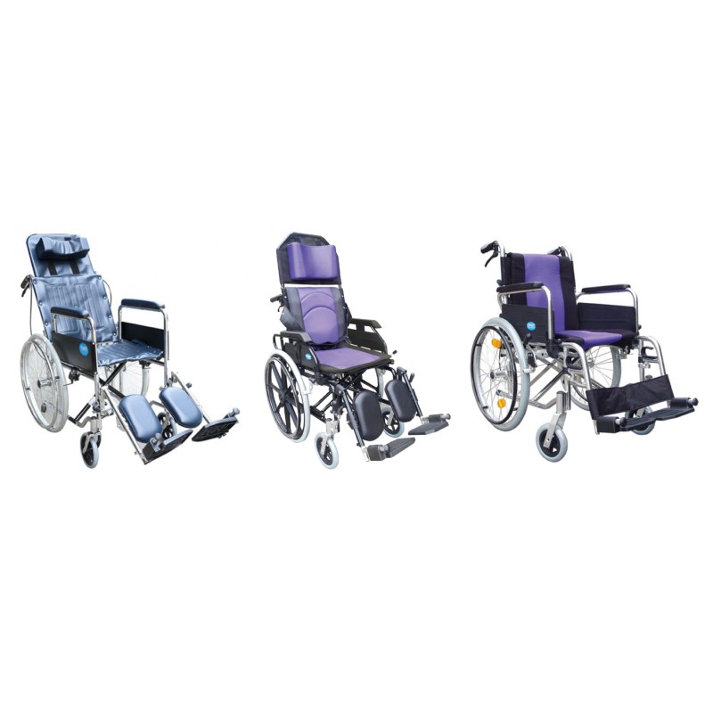 耀宏機械式助行器(未滅菌) YH118 鐵製躺式輪椅(骨科腳)/鋁製躺式特製輪椅/鋁合金脊損輪椅