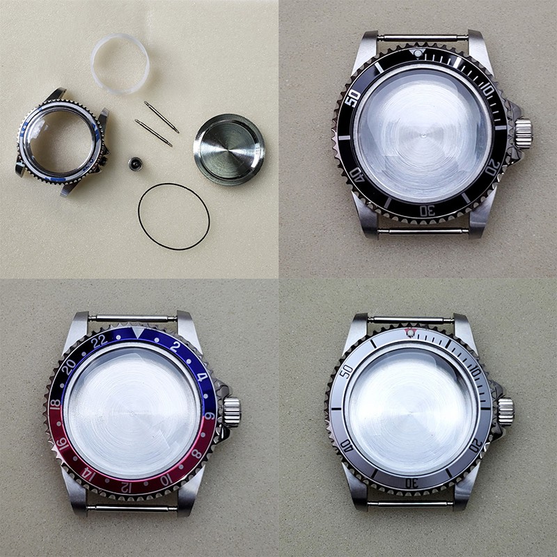 錶殼不銹鋼 39.5 毫米錶殼適用於 Miyota 8215 8200 821A 明珠 2813 機械機芯