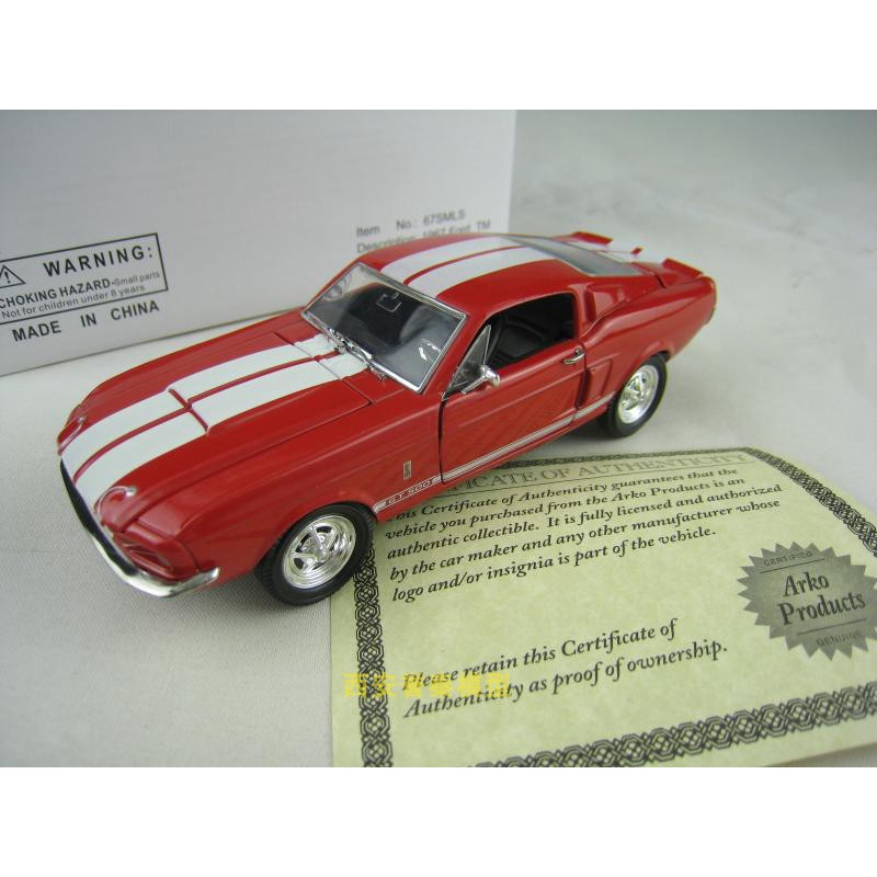 1 / 32 1954 Ford TM shellby GT500 肌肉車合金仿真收藏模型