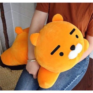 隔日到貨🎁kakao friends 萊恩屁桃 Ryan PEACH 大號羽絨棉趴趴玩偶抱枕 毛絨公仔 娃娃 聖誕禮物