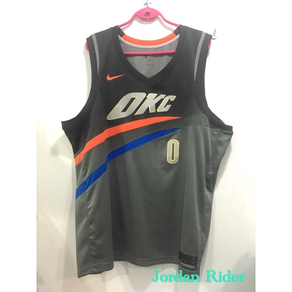 NIKE NBA Swingman OKC City Westbrook 西河 雷霆 城市版 球衣