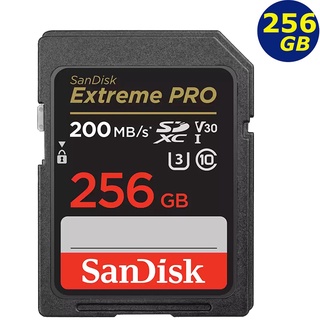 SanDisk 256GB 256G SDXC Extreme Pro 200MB/s SD U3 4K 相機記憶卡