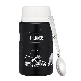 THERMOS 膳魔師保溫食物燜燒罐SK3021CH-BK Cherng馬來貘 (愛露營野炊篇)720ml