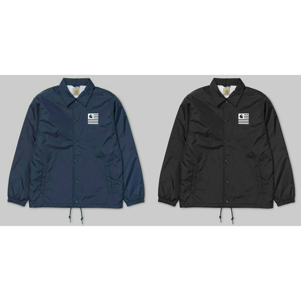 現貨深藍L Carhartt WIP 國旗 教練外套 State Coach Jacket 深藍