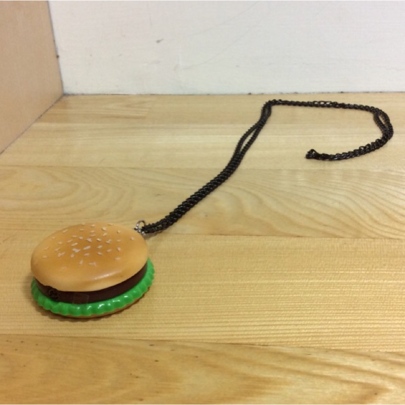 漢堡神偷也珍藏的hamburger造型塑膠打火機項鍊